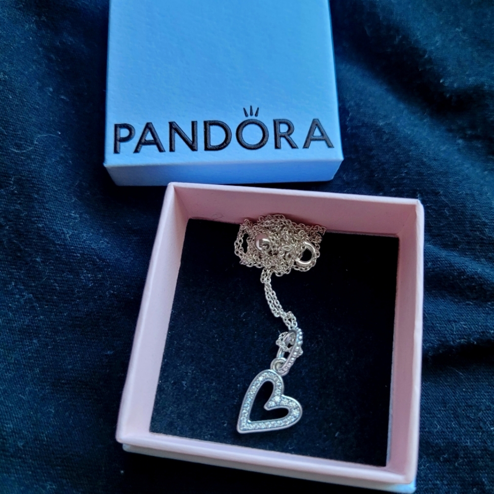 Pandora Heart Pendant Necklace
